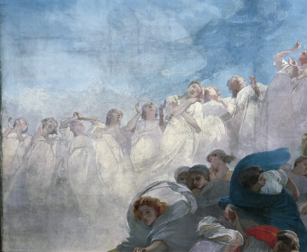 L'ascensione - dettaglio, Palazzo Reale, Naples